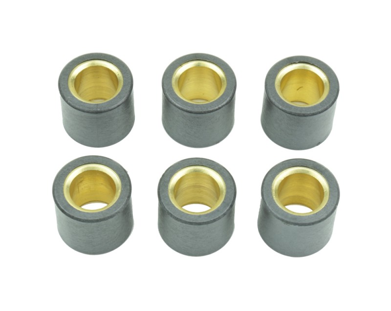 ATHENA ROLKI WARIATORA 6 SZT. 19X17 MM 15.5 GR APRILIA SR 125 / 150, DERBI BOULEVARD 125 / 150 / 200, GILERA DNA / RUNNER 125 / 180 / 200, PIAGGIO X8 / X9 / ZIP 125 / 180 / 200 (1)