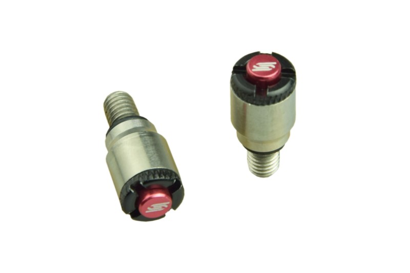 SCAR RACING ODPOWIETRZNIKI AMORTYZATORÓW SHOWA, KAYABA KOLOR CZERWONY - 5X08 (1)