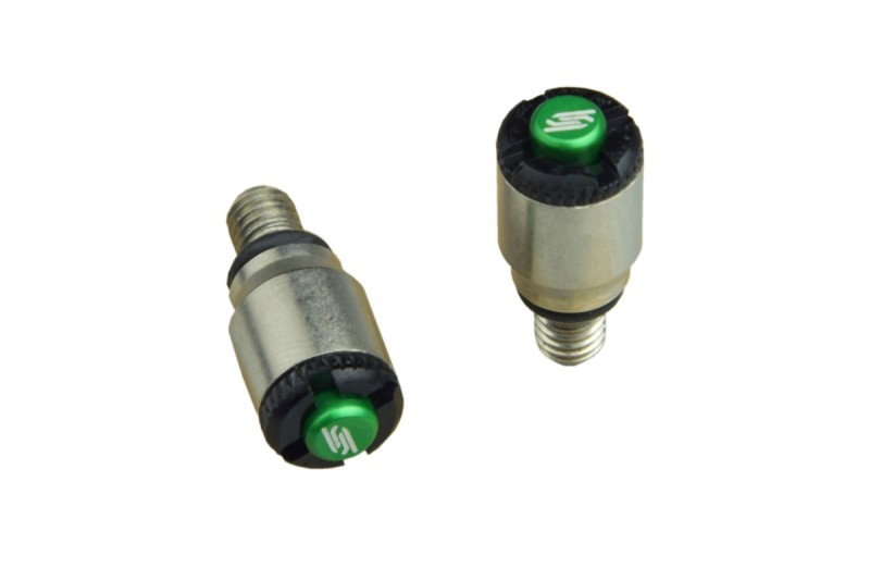 SCAR RACING ODPOWIETRZNIKI AMORTYZATORÓW SHOWA, KAYABA KOLOR ZIELONY - 5X08 (1)