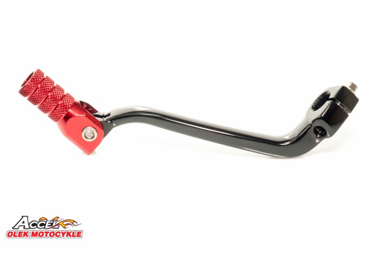 ACCEL DŹWIGNIA ZMIANY BIEGÓW HONDA CRF 450X '05-'17 ALUMINIOWA KOLOR CZARNY, KONCÓWKA CZERWONA (24700-MEY-670)