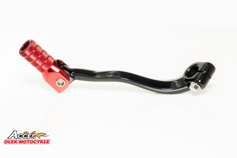 Accel Dźwignia zmiany biegów Honda CRF250 04-09 CRF250X 04-19 dźwignia czarna końcówka czerwona
