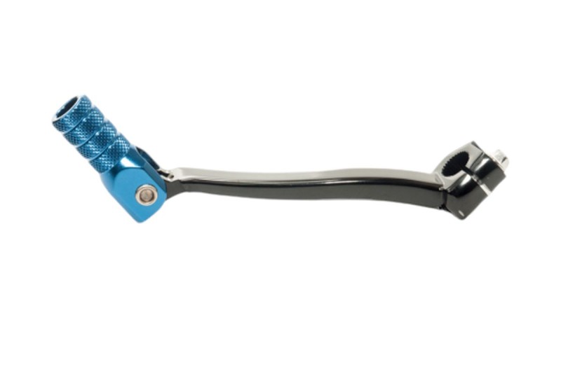 ACCEL DŹWIGNIA ZMIANY BIEGÓW YAMAHA YZF 250/450 '14-'18, WRF 250 '14-'18, WRF 450 '16-'18 ALUMINIOWA KOLOR CZARNY, KOŃCÓWKA NIEBIESKA (1)