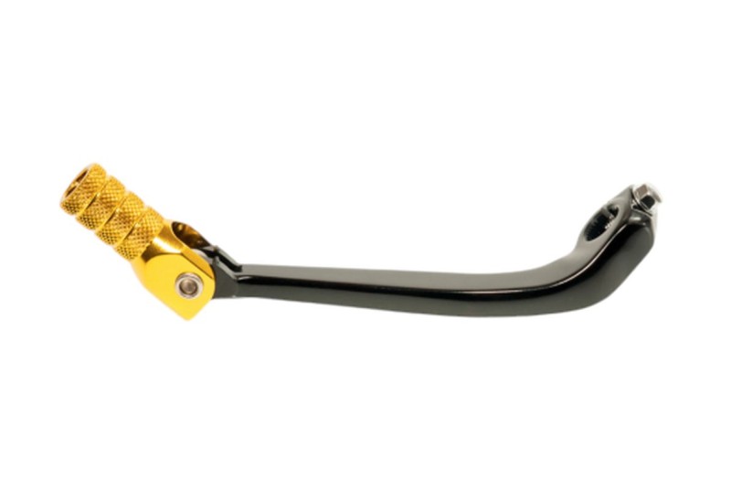 ACCEL DŹWIGNIA ZMIANY BIEGÓW SUZUKI RMZ 250 '07-'17 ALUMINIOWA KOLOR CZARNY, KOŃCÓWKA ZŁOTA