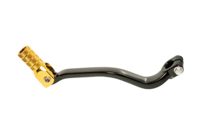 ACCEL DŹWIGNIA ZMIANY BIEGÓW SUZUKI DRZ 400 S/SM/E '00-'17 ALUMINIOWA KOLOR CZARNY, KOŃCÓWKA ZŁOTA