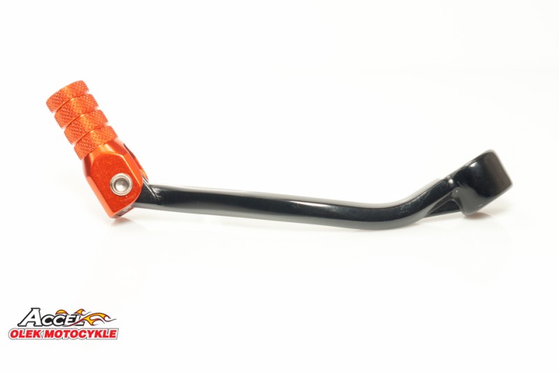 ACCEL DŹWIGNIA ZMIANY BIEGÓW KTM SX 85 '03-'17, SX 105 '07-'11 ALUMINIOWA KOLOR CZARNY, KOŃCÓWKA POMARAŃCZOWA (47034031000)