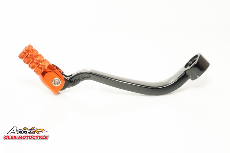 ACCEL DŹWIGNIA ZMIANY BIEGÓW KTM SXF250/350 '16-'19, EXCF 250/350 '17-'19, HUSQVARNA ALUMINIOWA KOLOR CZARNY, KOŃC. POMARAŃCZ. (79234031000)