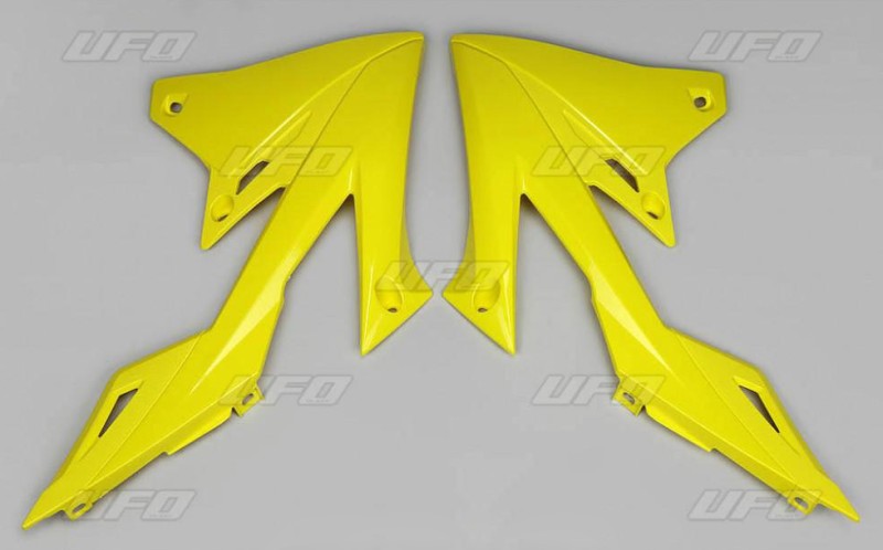 UFO OSŁONY CHŁODNICY SUZUKI RMZ 250 '19-'23, RMZ 450 '18-'23 KOLOR ŻÓŁTY