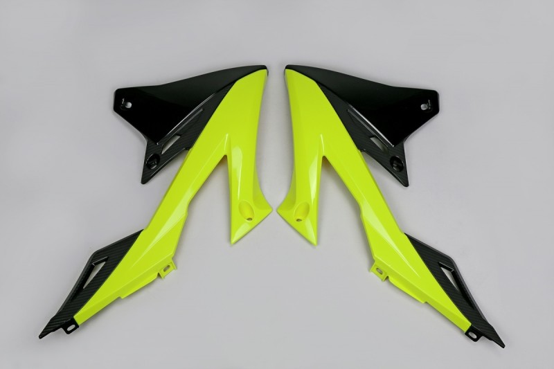 UFO OSŁONY CHŁODNICY SUZUKI RMZ 250 '19-'23, RMZ 450 '18-'23 KOLOR ŻÓŁTY FLUO