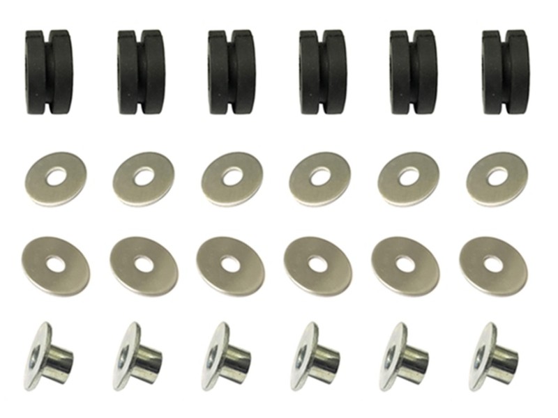 PSYCHIC MOCOWANIA CHŁODNICY HONDA / KAWASAKI / SUZUKI / YAMAHA ( 6 KOMPLETÓW PODKŁADEK, TULEJEK I GUM ) (1)