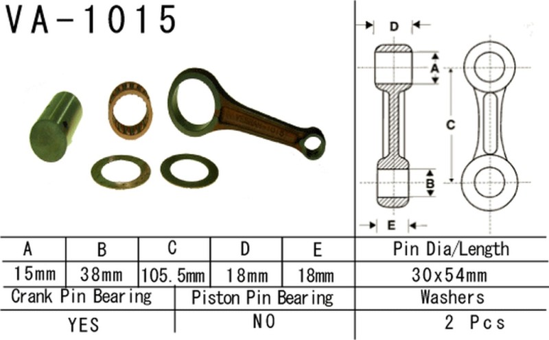 VESRAH KORBOWÓD HONDA TRX 250 TE FOURTRAX RECON '09-'19 (VA1015) (MADE IN JAPAN) (1)