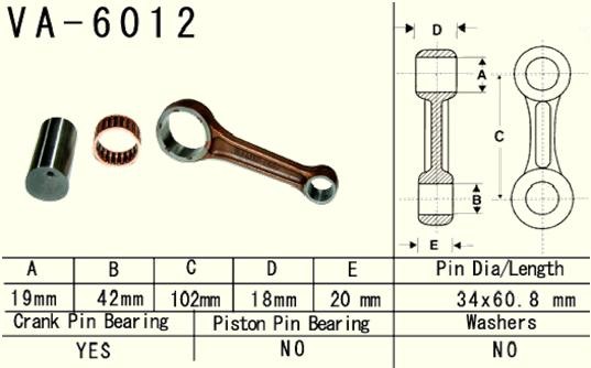 VESRAH KORBOWÓD YAMAHA YZF 426 (YZ426F) '00-'02 (VA6012) (MADE IN JAPAN) (1)