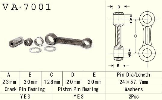 VESRAH KORBOWÓD SUZUKI RM 250 (RM250) '89-'98 (VA7001) (MADE IN JAPAN) (1)