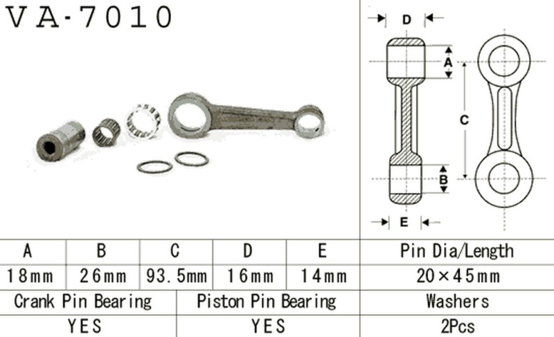 VESRAH KORBOWÓD SUZUKI RM 80 (RM80) '91-'01 (VA7010) (MADE IN JAPAN) (1)