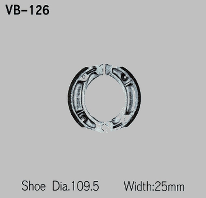 VESRAH SZCZĘKI HAMULCOWE HONDA XR 600R '85-'90, XR 250R '84-'91 (MADE IN JAPAN) (1)