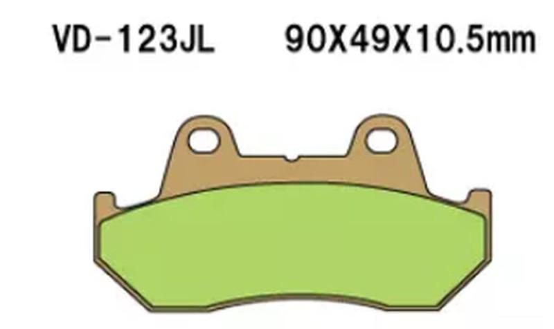 VESRAH KLOCKI HAMULCOWE KH69/2 SPIEK METALICZNY (ZŁOTE) (MADE IN JAPAN) (1)