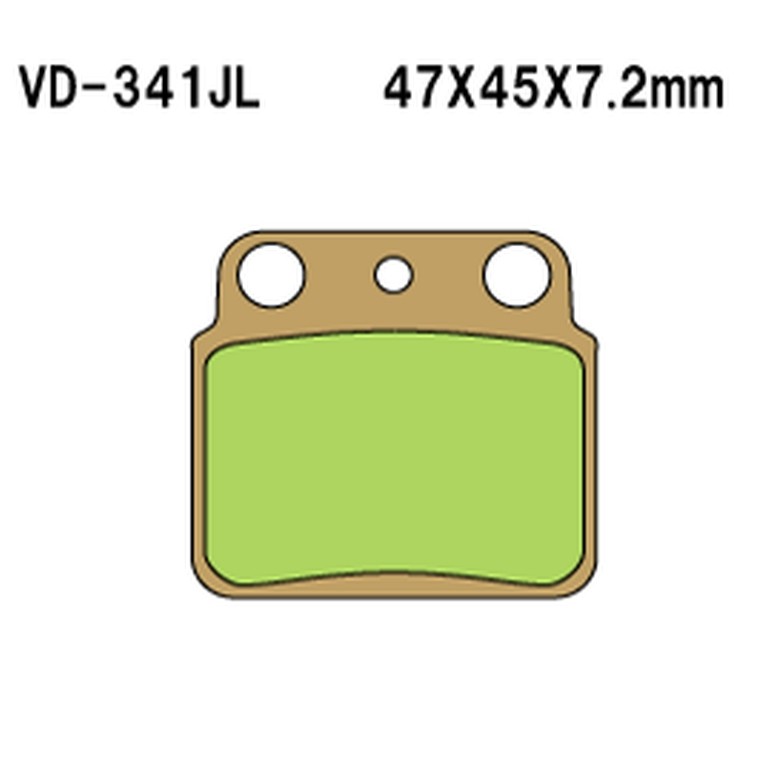 VESRAH KLOCKI HAMULCOWE KH137 SPIEK METALICZNY (MADE IN JAPAN) (1)