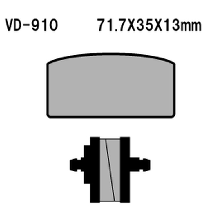 VESRAH KLOCKI HAMULCOWE KH22 BMW R60/75/80/90/100 (MADE IN JAPAN) (1)
