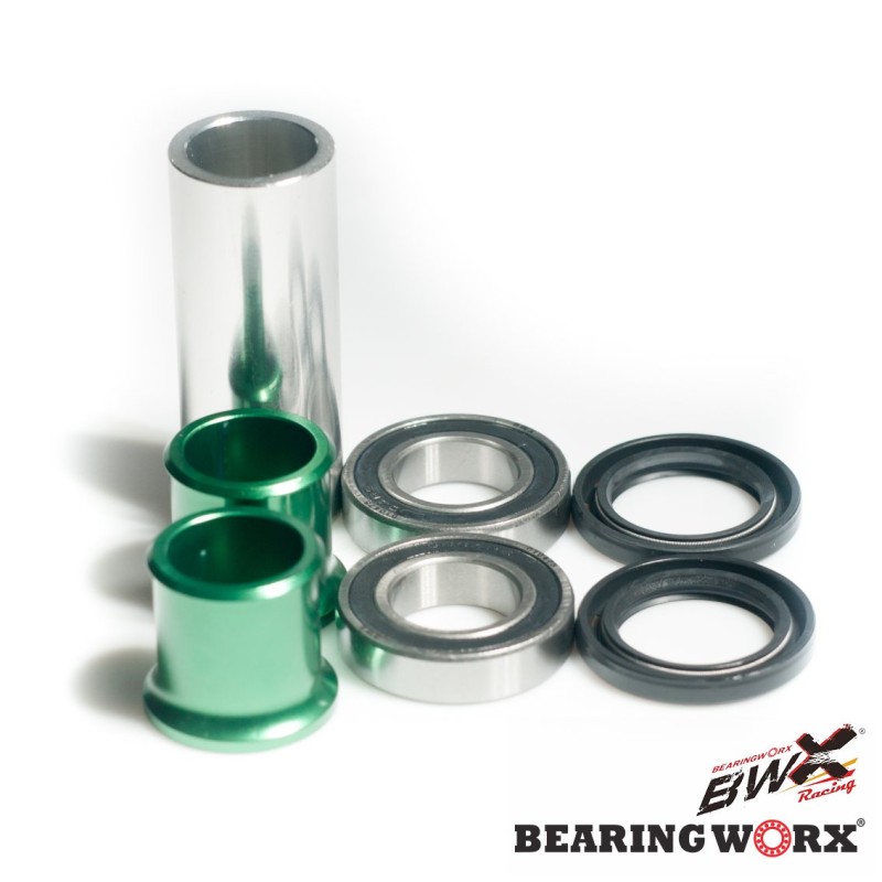 BEARING WORX ŁOŻYSKA KOŁA PRZEDNIEGO Z USZCZELNIACZAMI I TULEJKAMI KAWASAKI KX 250 06-07, KXF 250 04-17, KXF 450 06-17 (25-1079) (1)