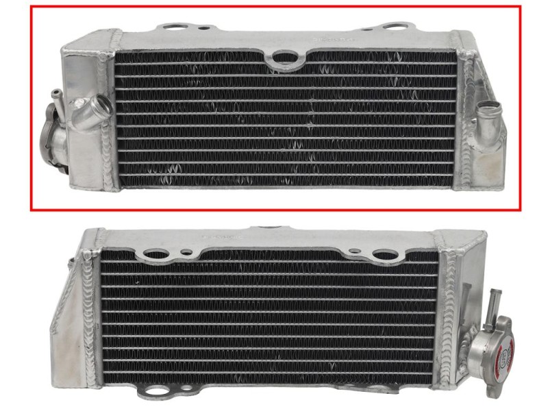 PSYCHIC CHŁODNICA KTM SX 85 '03-10, SX 105 '03-10 WZMOCNIONA O STANDARDOWEJ POJEMNOŚCI LEWA (SZT.) (Z KORKIEM) (1)