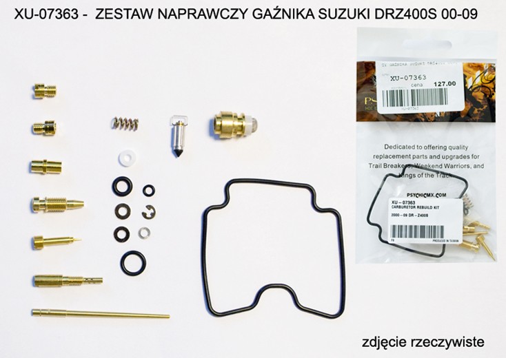 PSYCHIC ZESTAW NAPRAWCZY GAŹNIKA SUZUKI DRZ400S 00-09 (26-1107) (NA 1 GAŹNIK) (1)