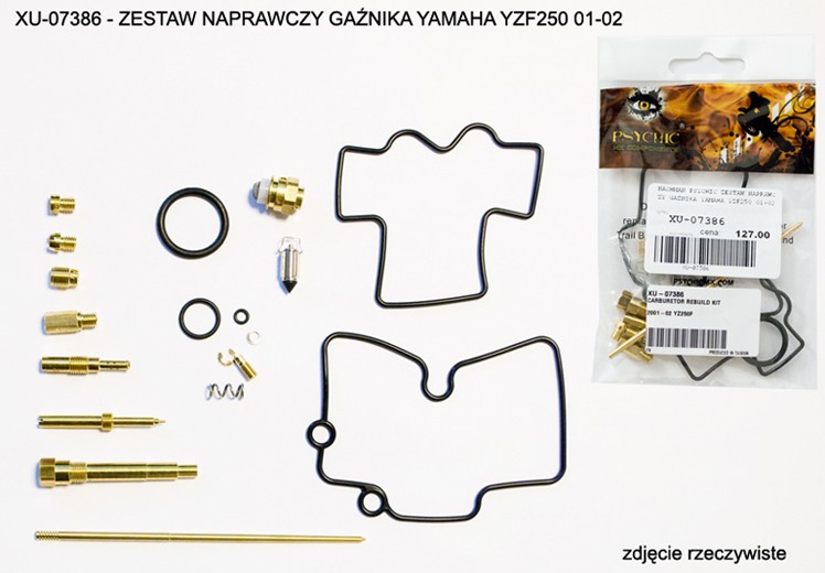 PSYCHIC ZESTAW NAPRAWCZY GAŹNIKA YAMAHA YZF 250 01-02 (26-1287) (NA 1 GAŹNIK) (1)