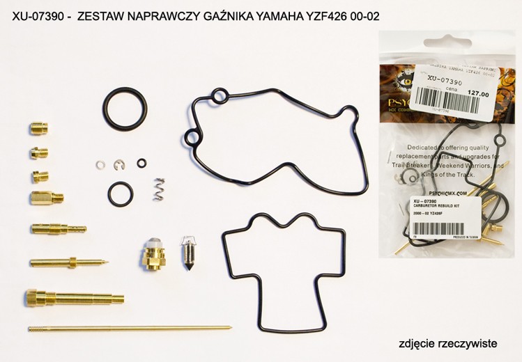 PSYCHIC ZESTAW NAPRAWCZY GAŹNIKA YAMAHA YZF 426 00-02 (26-1439) (NA 1 GAŹNIK) (1)