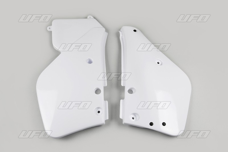 UFO BOCZKI TYLNE YAMAHA YZ 125 '87-88 KOLOR BIALY