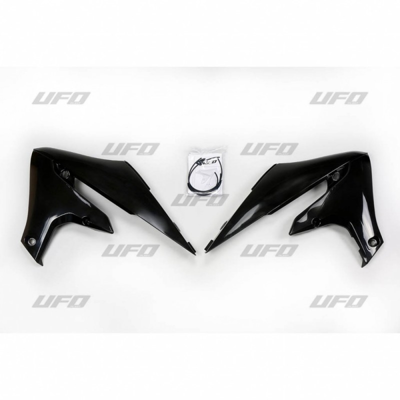 UFO OSŁONY CHŁODNICY YAMAHA YZF 250 '19-'22, WRF 250 '20-'25, YZF 450 '18-22, WRF 450 '19-'25 KOLOR CZARNY