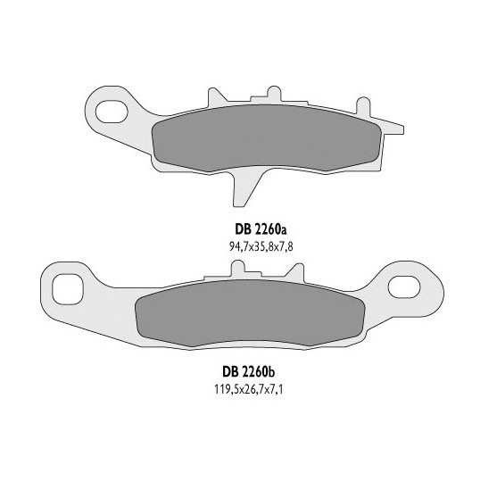 DELTA BRAKING KLOCKI HAMULCOWE KH258, KH349 - ZASTĘPUJĄ DB2260MX-D I DB2260QD-D (1)