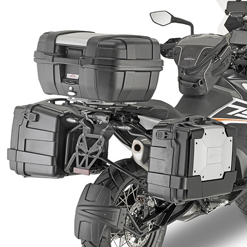KAPPA STELAŻ KUFRÓW BOCZNYCH SZYBKIEGO MONTAŻU MONOKEY KTM 790 ADVENTURE / R (19) - RÓWNIEŻ POD KUFRY MONOKEY RETRO-FIT K-VENTURE ALU ORAZ K'MISSION ALU - WYCOFANY Z OFERTY