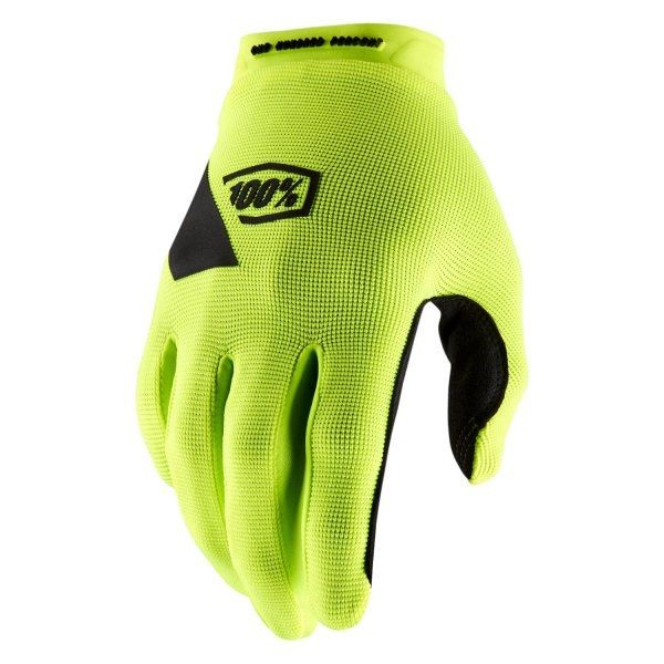 100 PROCENT RĘKAWICE CROSS/ENDURO RIDECAMP GLOVES FLUO YELLOW KOLOR ŻÓŁTY FLUO/CZARNY ROZMIAR L STARY KOD: 10018-004-12