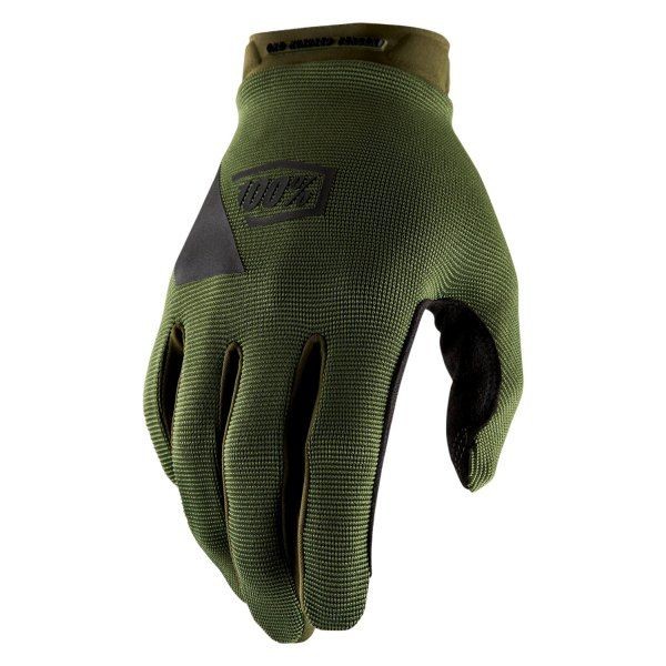 100 PROCENT RĘKAWICE CROSS/ENDURO RIDECAMP GLOVES FATIGUE KOLOR ZIELONY (MILITARNY) ROZMIAR M STARY KOD: 10018-190-11