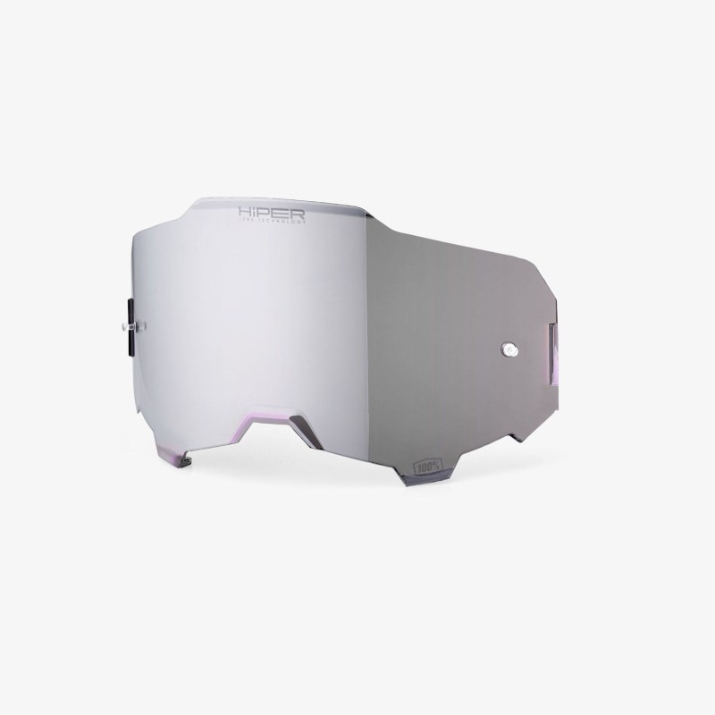 100 PROCENT ARMEGA / ARMATIC REPLACEMENT HIPER MIRROR SILVER LENS - SZYBA/SZYBKA/SZYBKA HIPER DO GOGLI ARMEGA / ARMATIC KOLOR SREBRNE LUSTRO