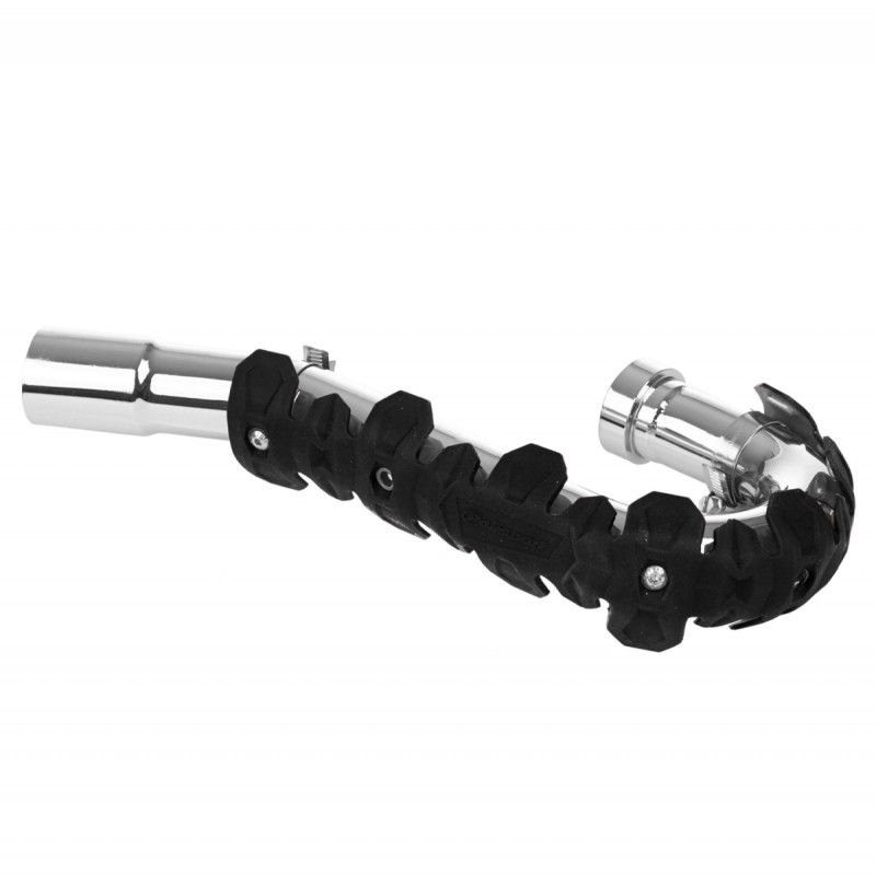 POLISPORT OSŁONA KOLEKTORA WYDECHOWEGO (4T) KRÓTKA 22 CM KOLOR CZARNY (1)