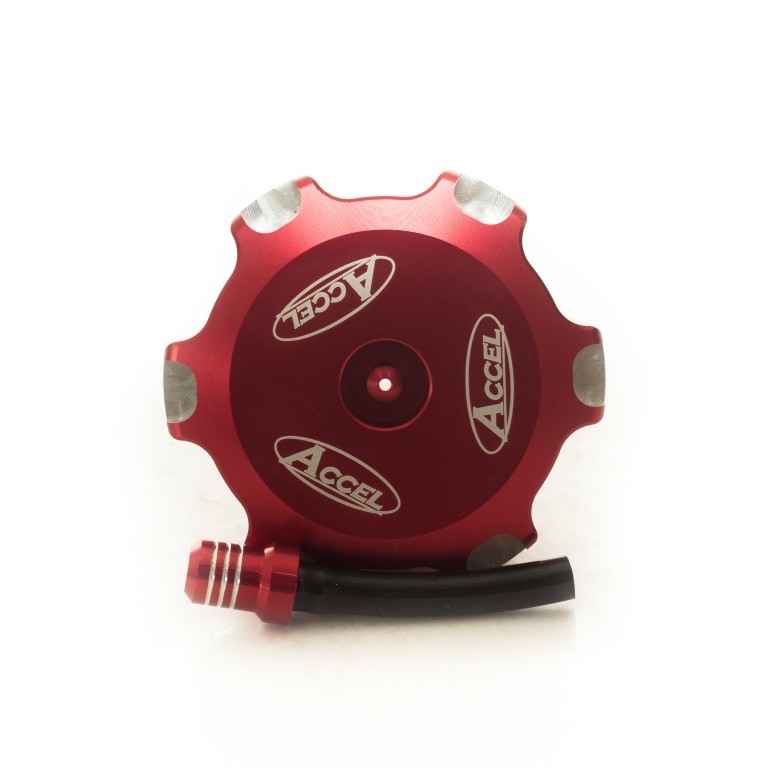 ACCEL KOREK WLEWU PALIWA HONDA CRF 250R '18-20, CRF 450R '17-20 KOLOR CZERWONY - PROMOCJA