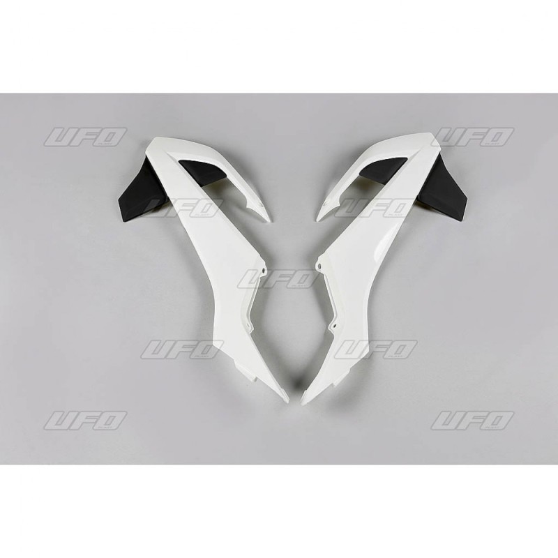 UFO OSŁONY CHŁODNICY KTM SX 65 '16-'22 KOLOR OEM '17 (BIAŁY/CZARNY)