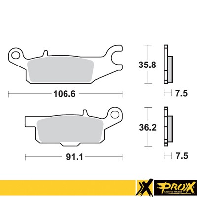 Klocki hamulcowe PL YAMAHA YFM700F Grizzly YFM7
