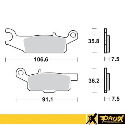 Prox Klocki hamulcowe PP Yamaha YFM700 YFM550 Grizzly 