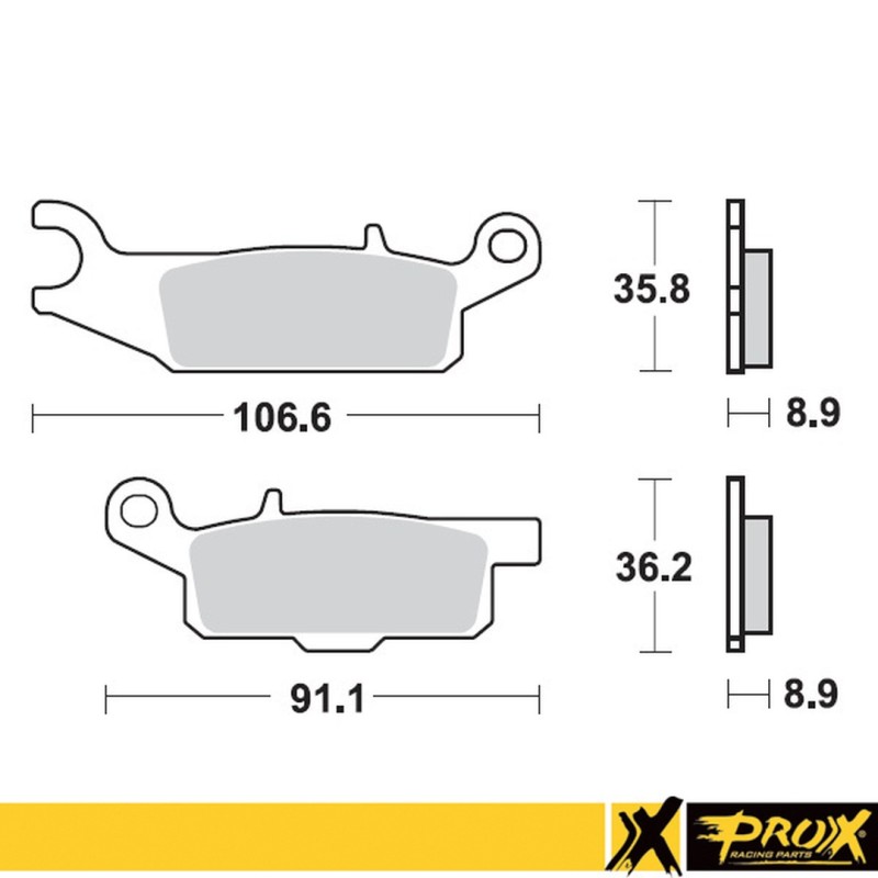 Klocki hamulcowe TL Yamaha YFM550 Grizzly YFM700F
