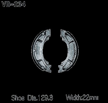VESRAH SZCZĘKI HAMULCOWE YAMAHA YZ 125 '84, YZ 250 '82-84, YZ 465 '80-82, YZ 490 '82-84, IT 250 '84, IT 465 '81-82, IT 490 '82-85, TT 600 '83-84 TYŁ (MADE IN JAPAN) (1)