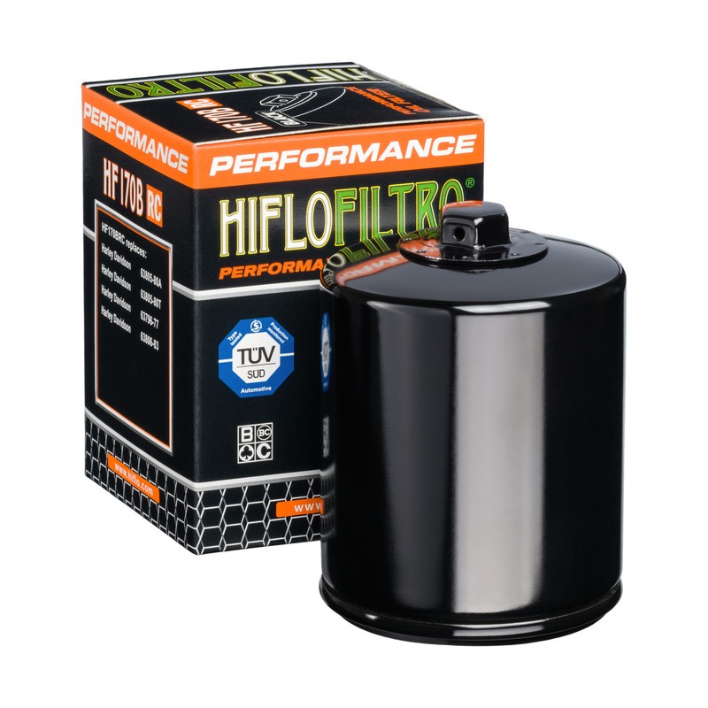 HIFLO FILTR OLEJU HF170BRC RACING HARLEY-DAVIDSON CZARNY (1)