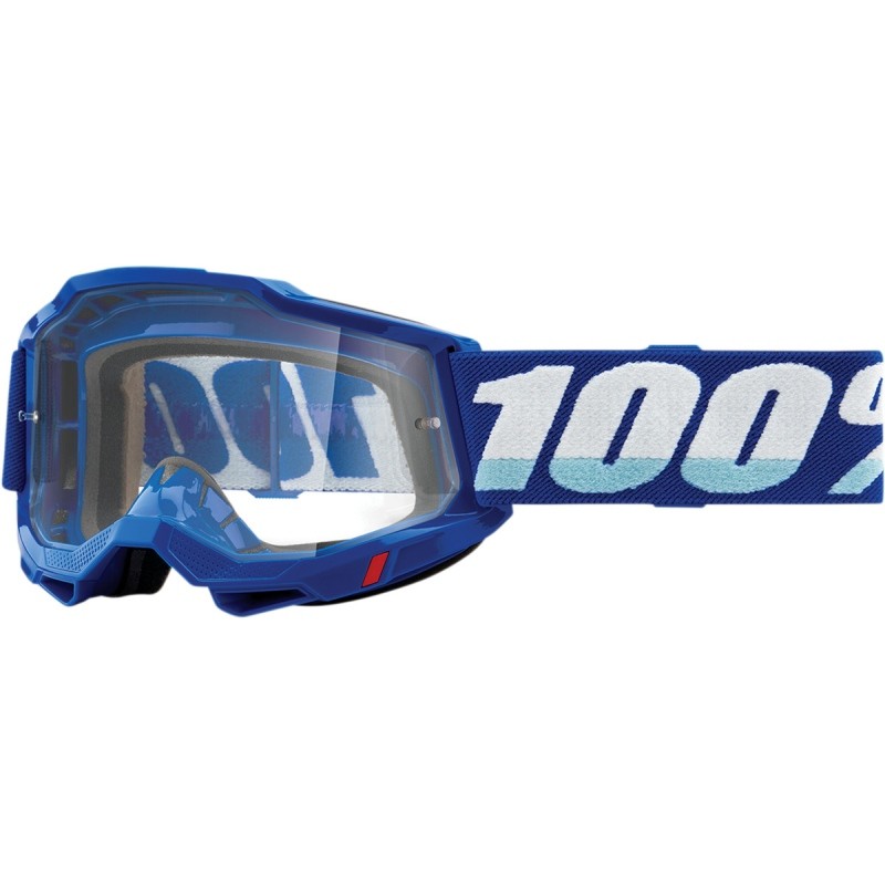 100 PROCENT GOGLE ACCURI 2 BLUE - CLEAR LENS - KOLOR NIEBIESKI/BIAŁY SZYBKA PRZEŹROCZYSTA STARY KOD: 50221-101-02