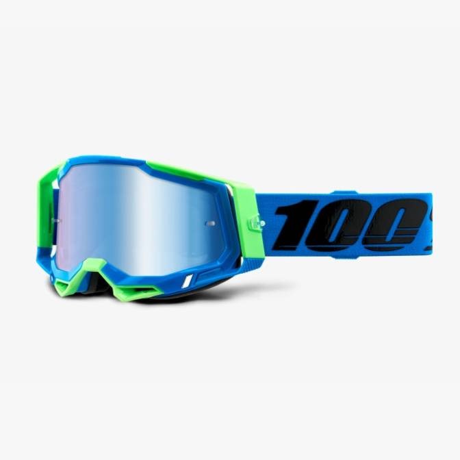 100 PROCENT WYPRZEDAŻ GOGLE RACECRAFT 2 FREMONT - MIRROR BLUE LENS - KOLOR NIEBIESKI/ZIELONY SZYBKA NIEBIESKIE LUSTRO (1)