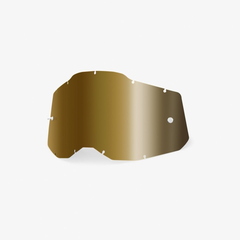 100 PROCENT RC2/AC2/ST2 REPLACEMENT LENS - TRUE GOLD, SZYBA/SZYBKA DO GOGLI POJEDYNCZA RACECRAFT 2/ ACCURI 2/ STRATA 2 KOLOR ZŁOTE LUSTRO STARY KOD: 51008-253-01