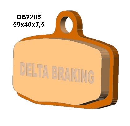DELTA BRAKING KLOCKI HAMULCOWE KH612 KTM SX85 `12-20 PRZÓD - ZASTĘPUJĄ DB2206MX-N ORAZ DB2206QD-N (1)
