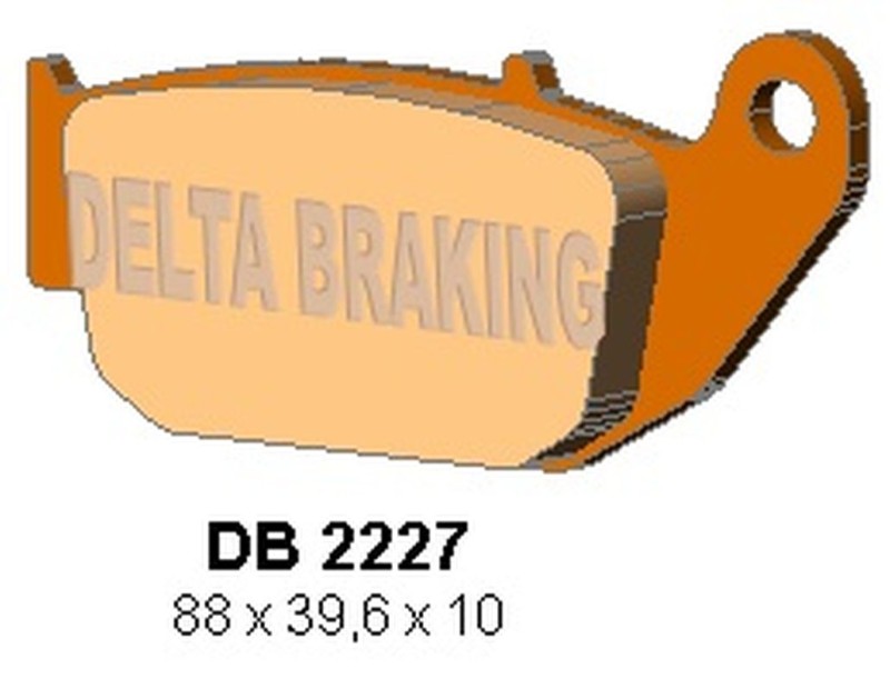 DELTA BRAKING KLOCKI HAMULCOWE KH629 HONDA CBR 125 '11-, CB 125 R / 300 R 18-, CRF 250 L 13-17, SUZUKI GSX-R / S 18-, TYŁ - ZASTĘPUJE DB2227MX-D ORAZ DB2227QD-D (1)