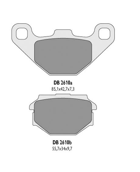 DELTA BRAKING KLOCKI HAMULCOWE KH173 - ZASTĘPUJE DB2610MX-D ORAZ DB2610QD-D (1)