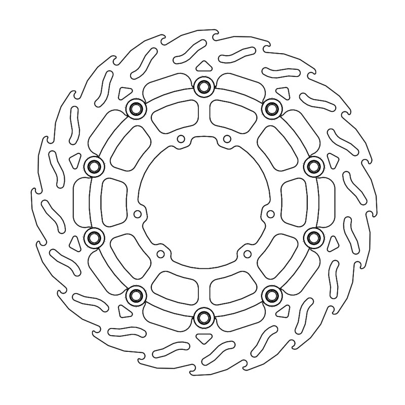 MOTO-MASTER TARCZA PŁYWAJĄCA PRZÓD 300MM FLAME (ALUMINIOWY ŚRODEK) HONDA CRF 250/450 '04-'25 (1)