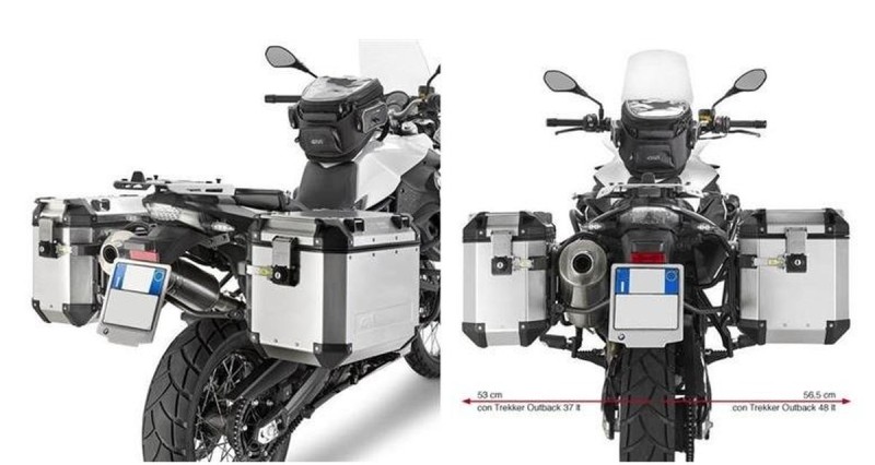 KAPPA STELAŻ KUFRÓW BOCZNYCH MONOKEY CAM SIDE BMW F 650 GS / F 800 GS (08-17), F 700 GS (13-17) - POD KUFRY KFR K'FORCE ALU