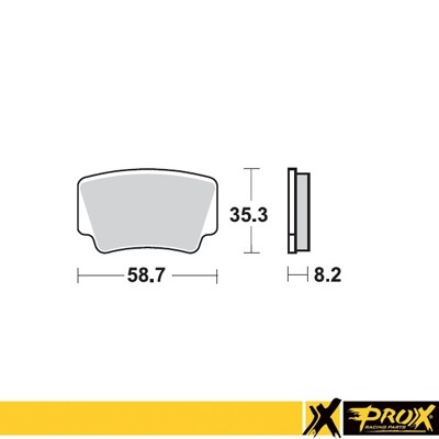 PROX KLOCKI HAMULCOWE KH463 KTM 450/505/525 SX/XC ATV '08-12 TYŁ (1)
